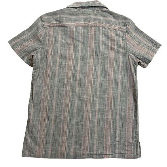 prAna Mantra Heritage Brown Button Up Shirt Organic Cotton Slim Fit Size XS - Picture 8 of 8
